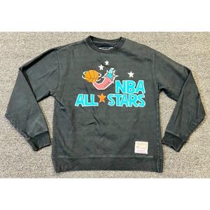 Mitchell & Ness '96 NBA All Stars Sweatshirt Mens Medium Black Graphic Crew Neck